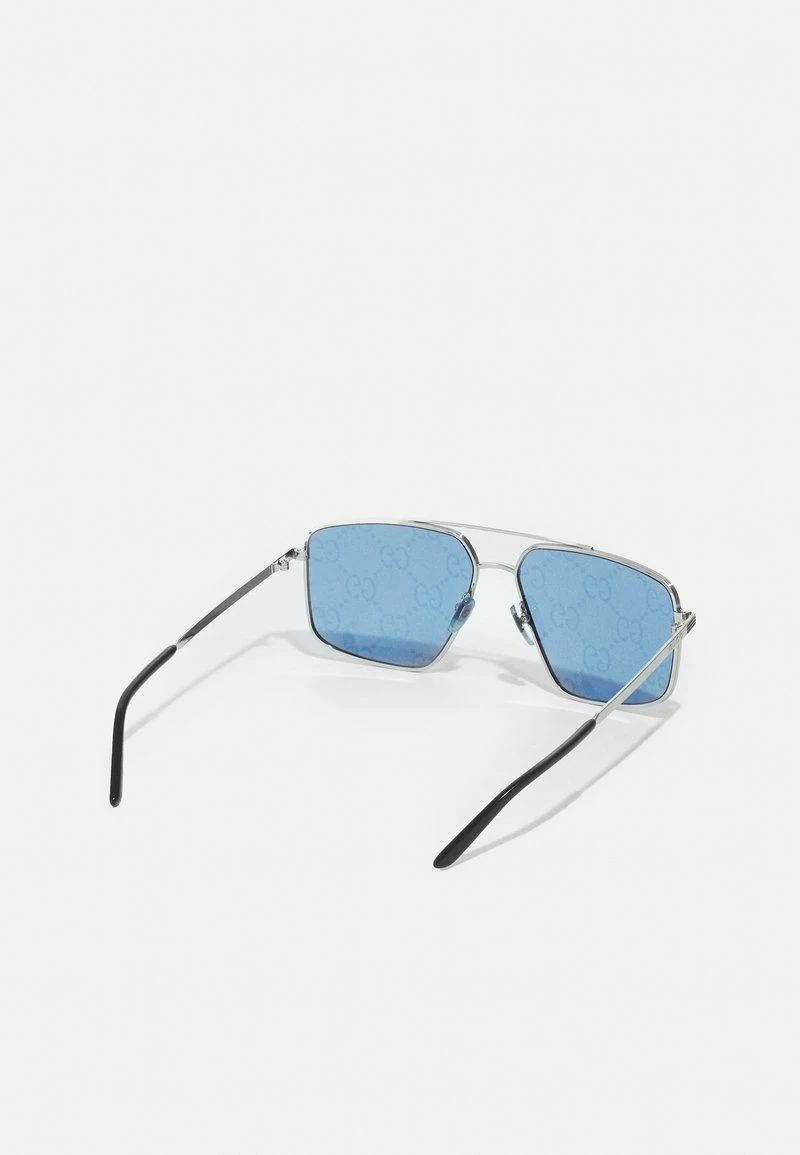 Gucci UNISEX - Sonnenbrille - Silver-coloured/blue 4 Gucci UNISEX - Sonnenbrille - Silver-coloured/blue – Bild 2