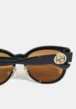 Gucci - Damen Sonnenbrille - Black/brown -Günstiges Gucci || Knirps Geschäft 03b916e21cda44c3840cbe2c418fff7a