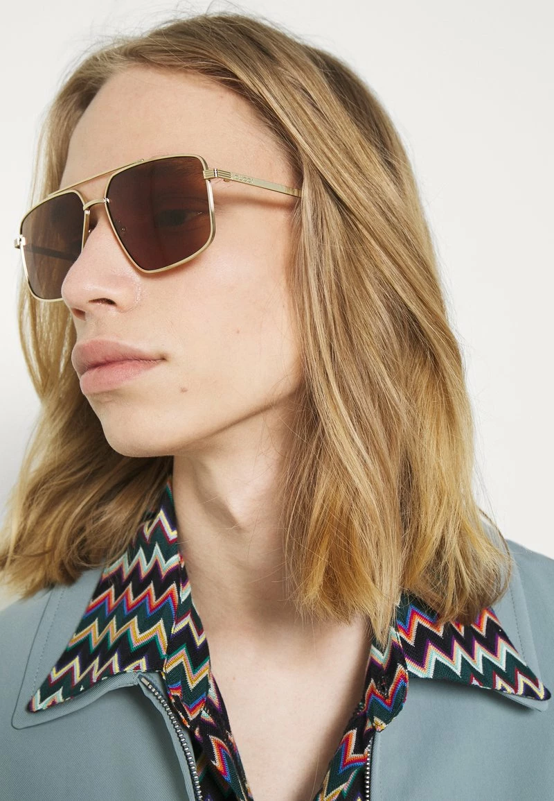 Gucci UNISEX - Sonnenbrille - Gold-coloured/gold-coloured/brown 4 Gucci UNISEX - Sonnenbrille - Gold-coloured/gold-coloured/brown – Bild 2