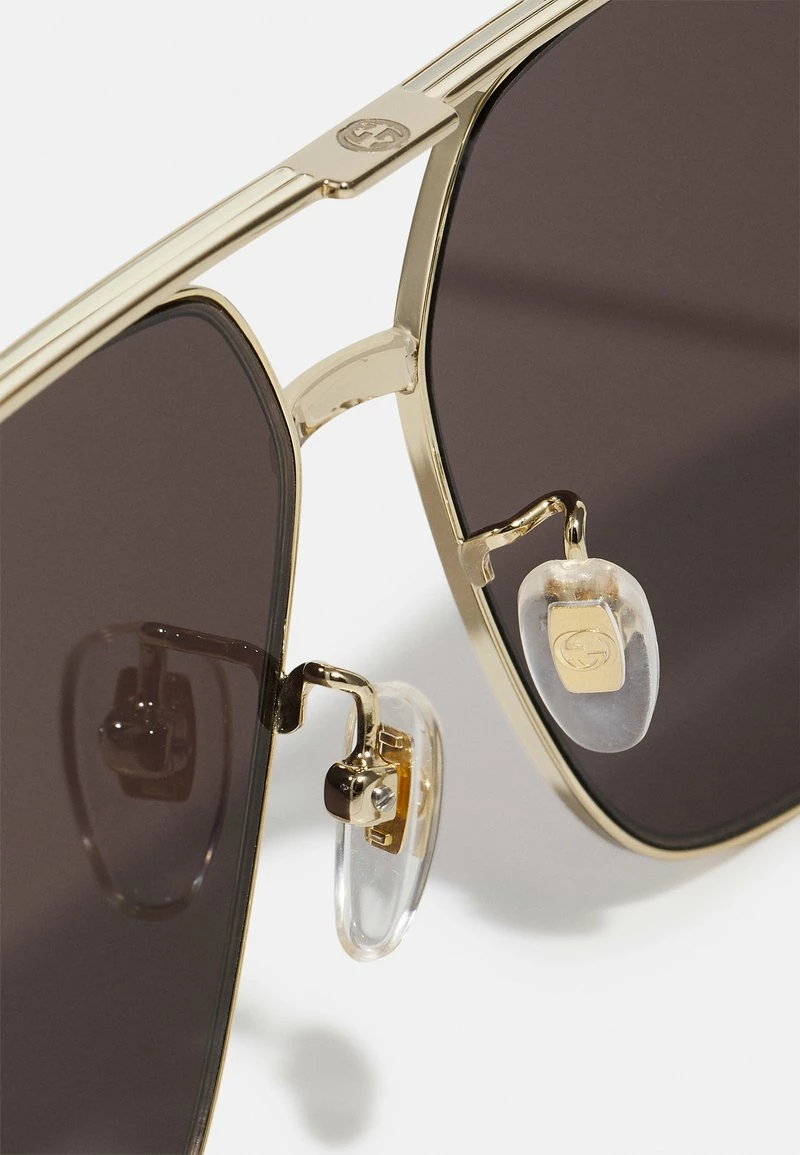 Gucci - Unisex Sonnenbrille - Gold-coloured/brown 5 Gucci - Unisex Sonnenbrille - Gold-coloured/brown – Bild 3