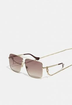 Gucci Sonnenbrille - Gold/gold/brown - Damen