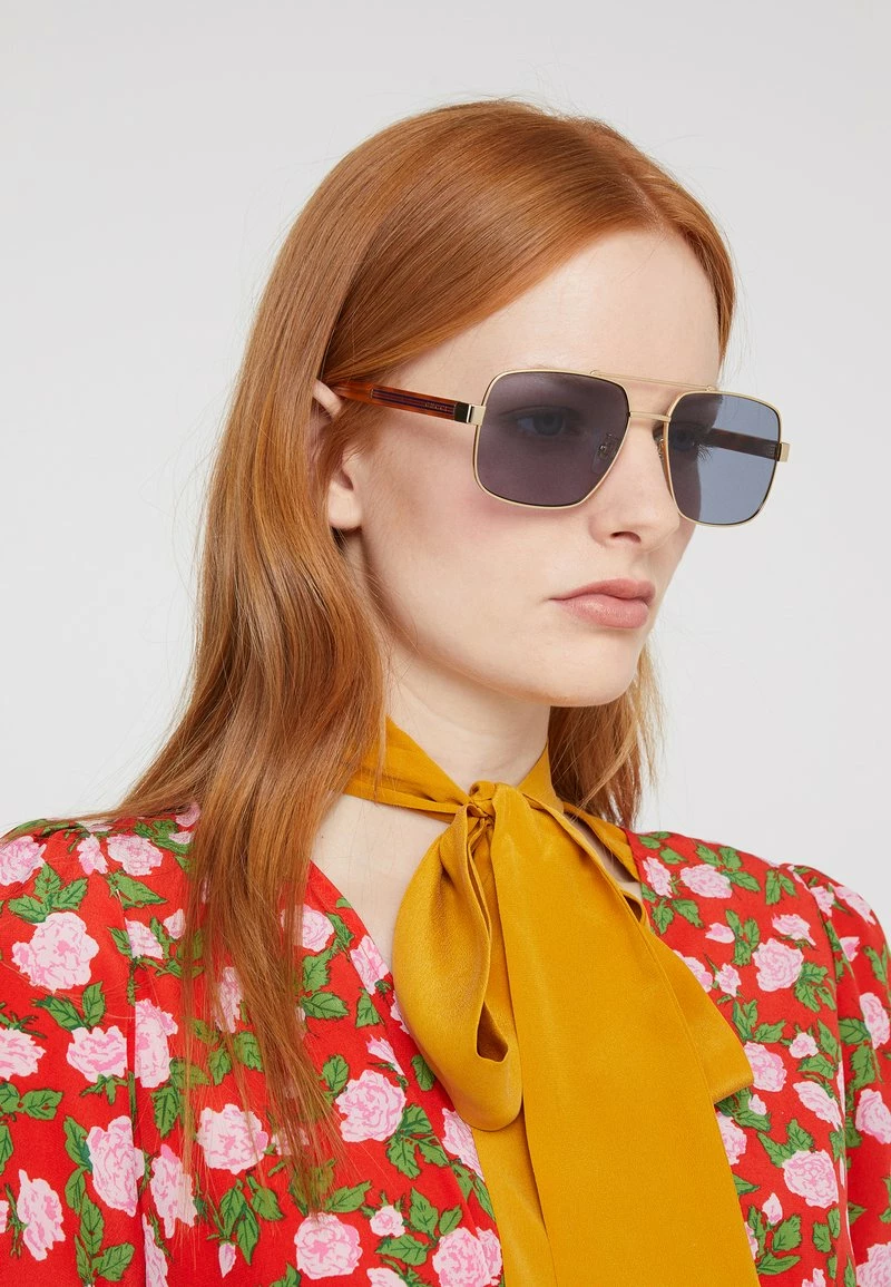 Gucci - Unisex Sonnenbrille - Gold-coloured/crystal/grey 6 Gucci - Unisex Sonnenbrille - Gold-coloured/crystal/grey – Bild 4