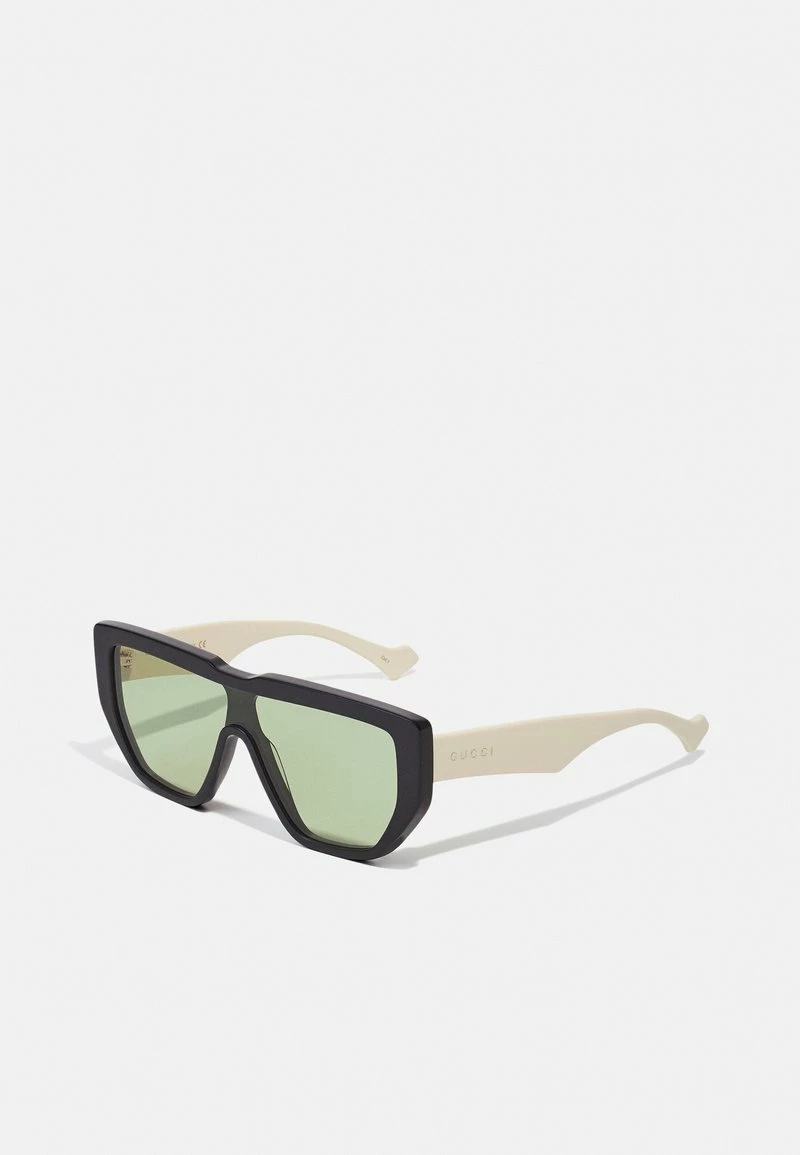 Gucci UNISEX - Sonnenbrille - Black/white/green 3 Gucci UNISEX - Sonnenbrille - Black/white/green
