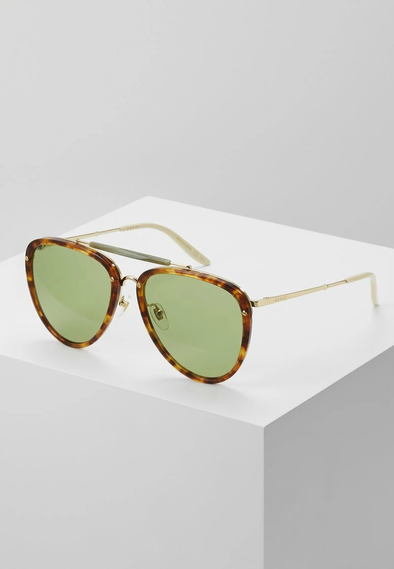 Gucci - Unisex Sonnenbrille - Havana/gold-coloured/green 3 Gucci - Unisex Sonnenbrille - Havana/gold-coloured/green