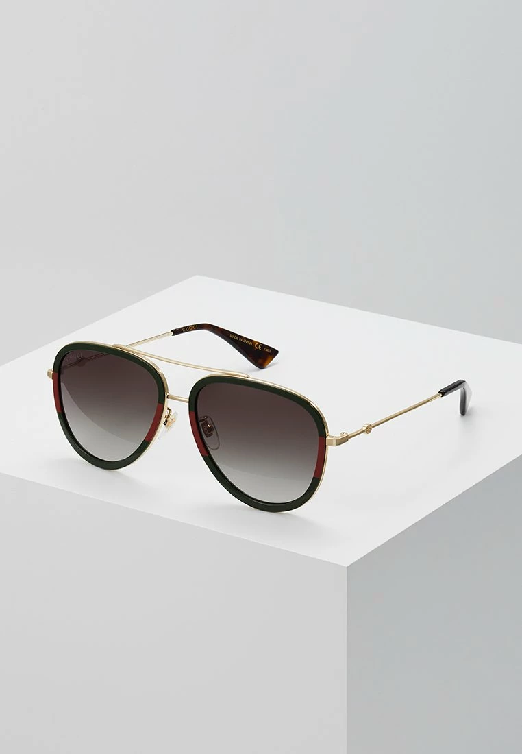 Gucci - Damen Sonnenbrille - Gold/green 3 Gucci - Damen Sonnenbrille - Gold/green
