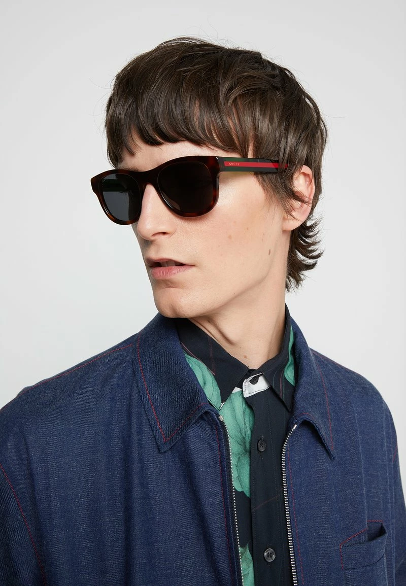 Gucci - Unisex Sonnenbrille - Havana/green/grey 4 Gucci - Unisex Sonnenbrille - Havana/green/grey – Bild 2