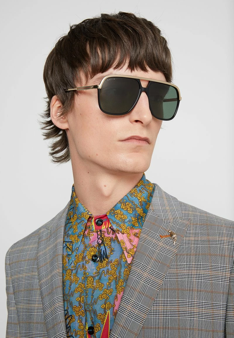 Gucci Sonnenbrille - Black/gold/green - Unisex 4 Gucci Sonnenbrille - Black/gold/green - Unisex – Bild 2