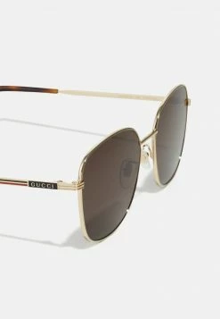 Gucci UNISEX - Sonnenbrille - Gold-coloured/brown -Günstiges Gucci || Knirps Geschäft 372d10df8f8044a6a156cf323c936b34