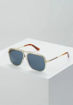 Gucci - Unisex Sonnenbrille - Brown/gold-coloured/blue
