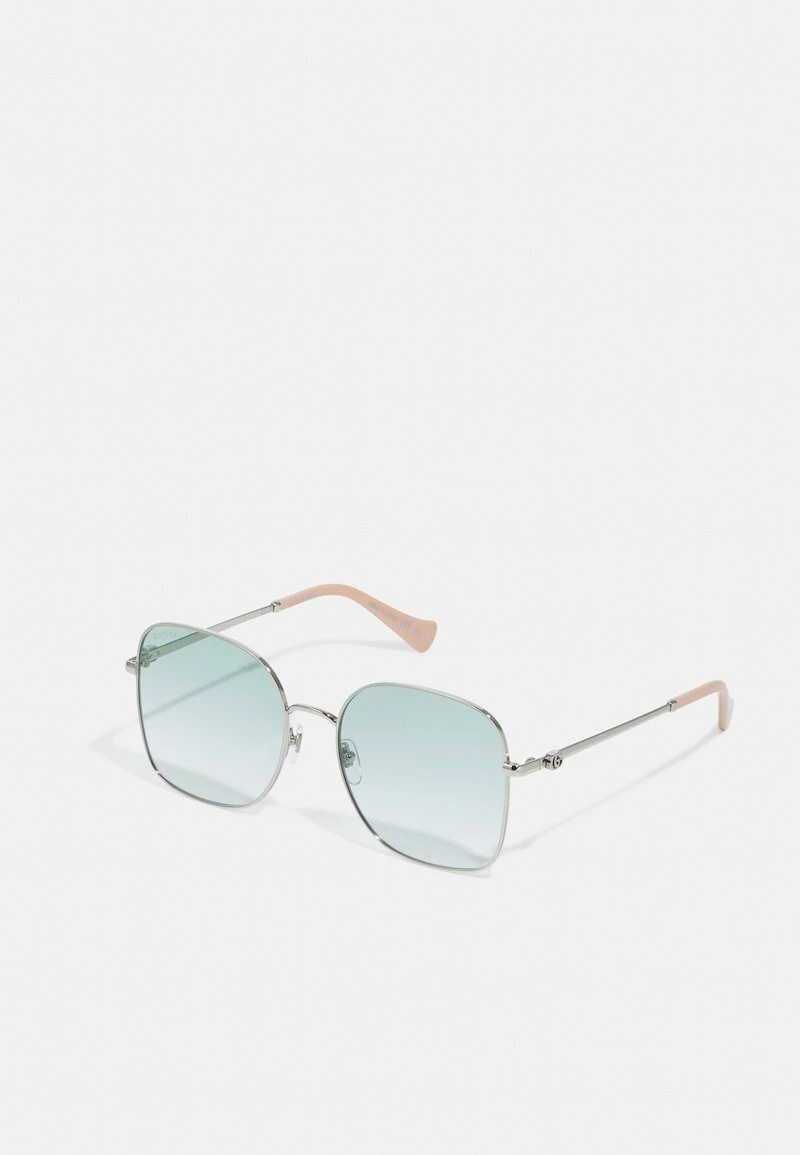 Gucci - Damen Sonnenbrille - Silver/silver/green 3 Gucci - Damen Sonnenbrille - Silver/silver/green