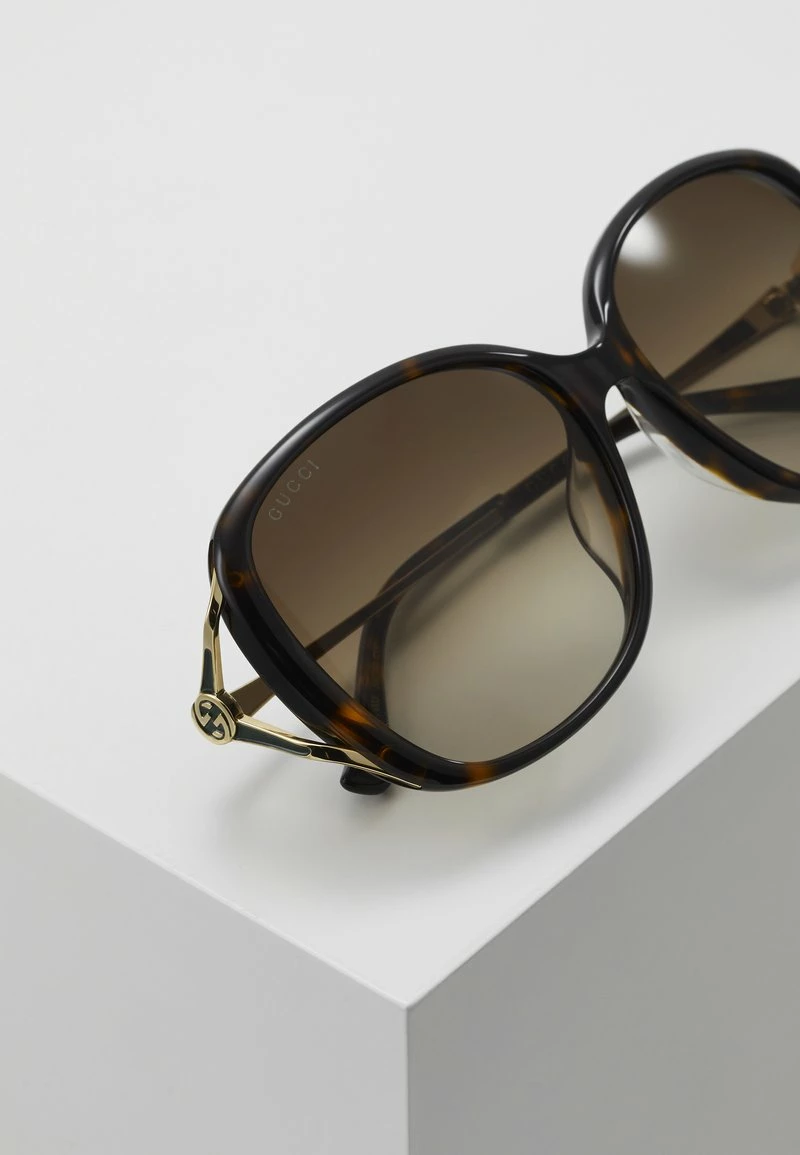 Gucci Sonnenbrille - Havana/gold-coloured/brown - Damen 5 Gucci Sonnenbrille - Havana/gold-coloured/brown - Damen – Bild 3