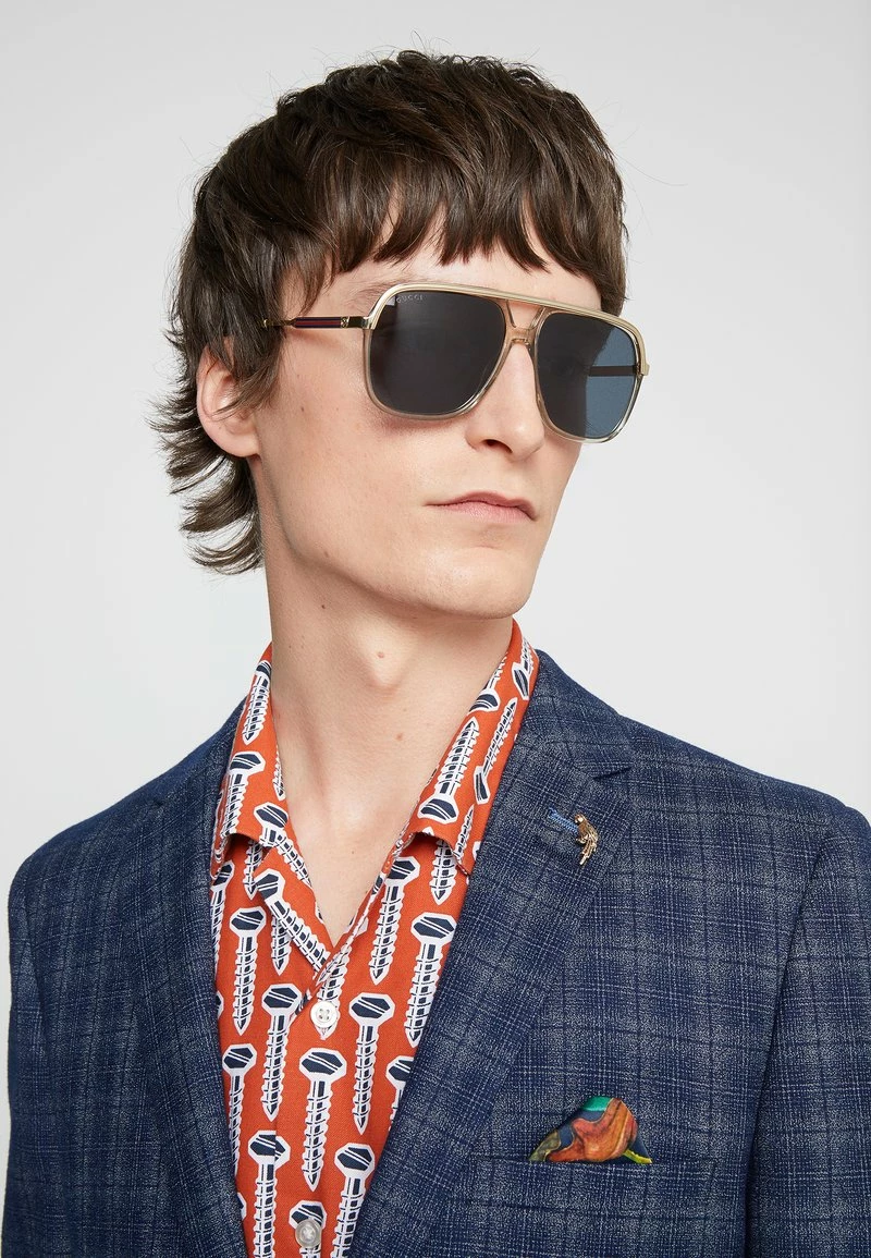 Gucci - Unisex Sonnenbrille - Brown/gold-coloured/blue 4 Gucci - Unisex Sonnenbrille - Brown/gold-coloured/blue – Bild 2