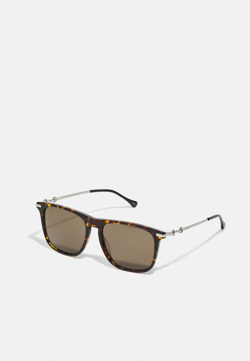 Gucci UNISEX - Sonnenbrille - Havana/silver-coloured/brown 3 Gucci UNISEX - Sonnenbrille - Havana/silver-coloured/brown