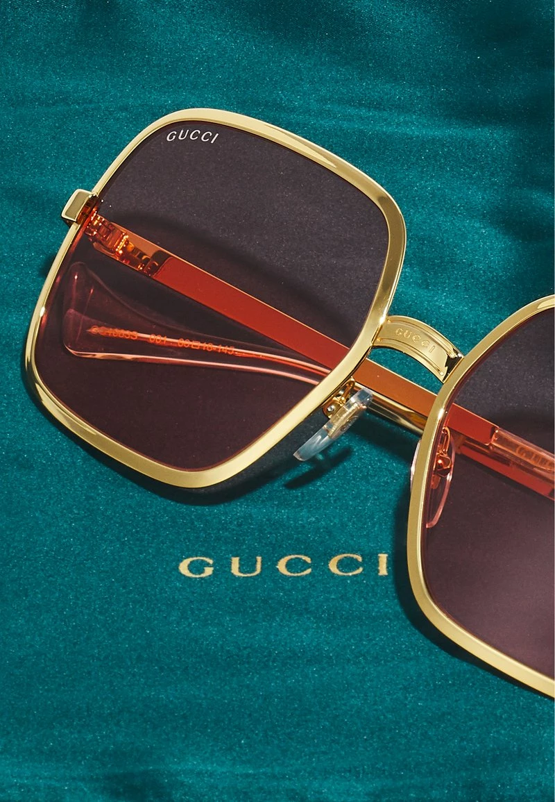 Gucci - Unisex Sonnenbrille - Gold-coloured/red 5 Gucci - Unisex Sonnenbrille - Gold-coloured/red – Bild 3