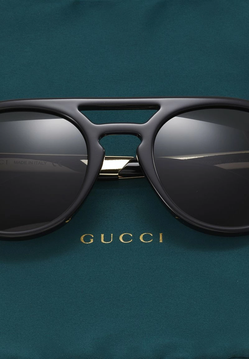 Gucci - Unisex Sonnenbrille - Black/gold-coloured/grey 5 Gucci - Unisex Sonnenbrille - Black/gold-coloured/grey – Bild 3
