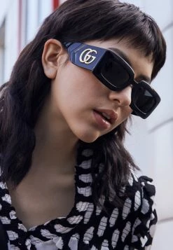 Gucci Sonnenbrille - Black/black/grey - Damen
