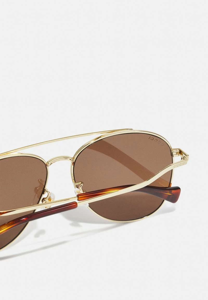 Gucci - Damen Sonnenbrille - Gold-coloured/brown 5 Gucci - Damen Sonnenbrille - Gold-coloured/brown – Bild 3