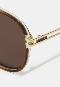Gucci - Unisex Sonnenbrille - Brown/gold-coloured -Günstiges Gucci || Knirps Geschäft 6d82e739348c41beb557ce413f320f92