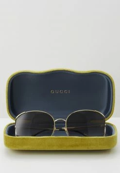Gucci - Damen Sonnenbrille - Gold-coloured/grey -Günstiges Gucci || Knirps Geschäft 6d895bc24f634efb82cd857ab0a92e46