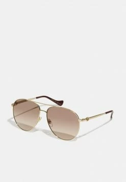 Gucci - Damen Sonnenbrille - Gold-/rown