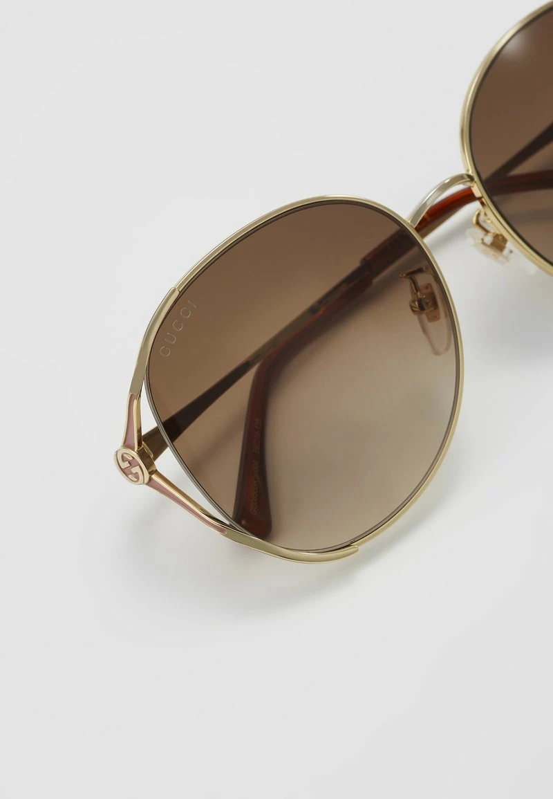 Gucci - Damen Sonnenbrille - Gold-coloured/brown 5 Gucci - Damen Sonnenbrille - Gold-coloured/brown – Bild 3