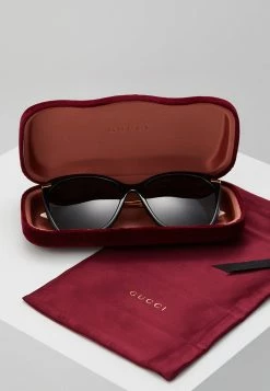 Gucci - Damen Sonnenbrille - Black/gold-coloured/grey -Günstiges Gucci || Knirps Geschäft 74285ba1d83d4844bf7e842234619ab8