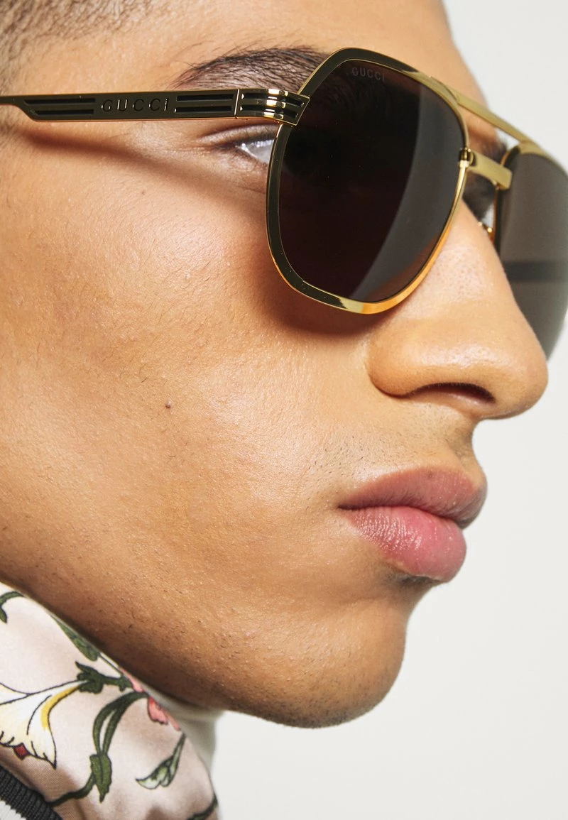 Gucci UNISEX - Sonnenbrille - Gold-coloured/brown 4 Gucci UNISEX - Sonnenbrille - Gold-coloured/brown – Bild 2