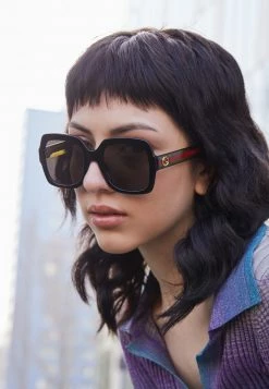 Gucci Sonnenbrille - Black/green/brown - Damen