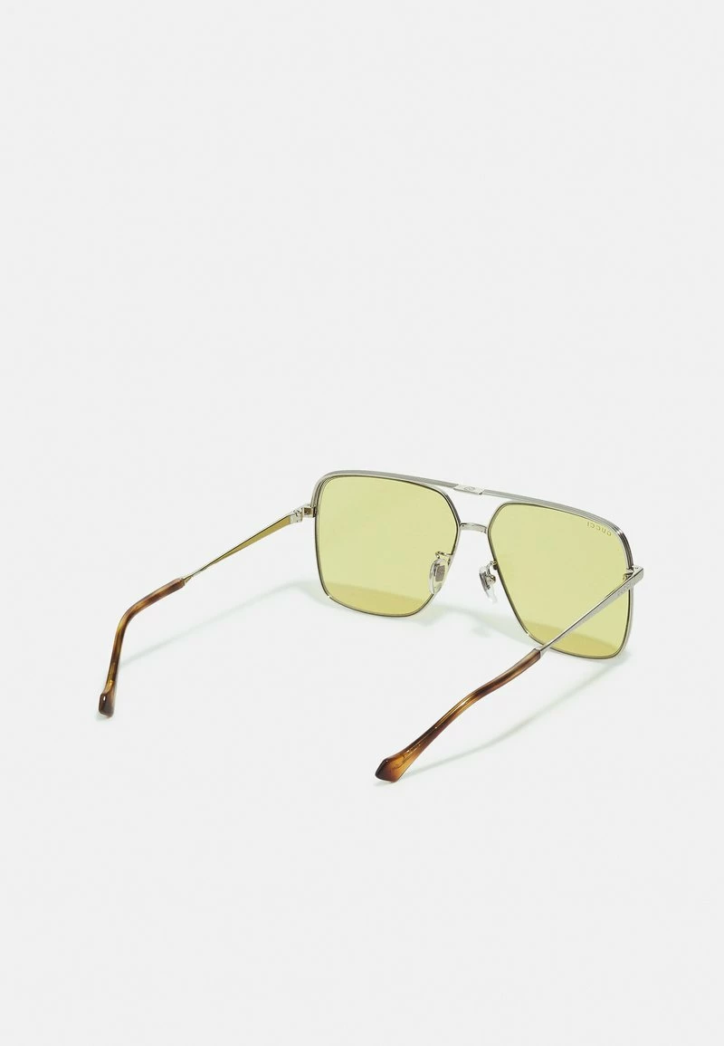 Gucci - Unisex Sonnenbrille - Silver-coloured/yellow 4 Gucci - Unisex Sonnenbrille - Silver-coloured/yellow – Bild 2