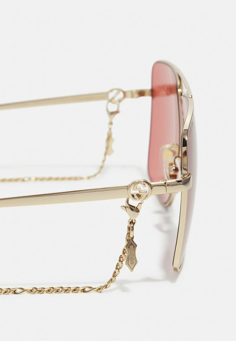 Gucci Sonnenbrille - Gold/gold/orange - Damen 6 Gucci Sonnenbrille - Gold/gold/orange - Damen – Bild 4