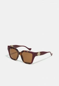 Gucci Sonnenbrille - Havana/burgundy/brown - Damen