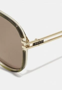 Gucci Sonnenbrille - Green/gold/brown - Unisex -Günstiges Gucci || Knirps Geschäft d10b703a54f9487fa9ef055afe81b04f