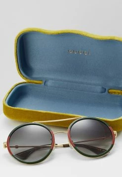 Gucci Sonnenbrille - Gold-coloured/green - Damen -Günstiges Gucci || Knirps Geschäft d118c7dafa3240f7a94612fd6f32beff