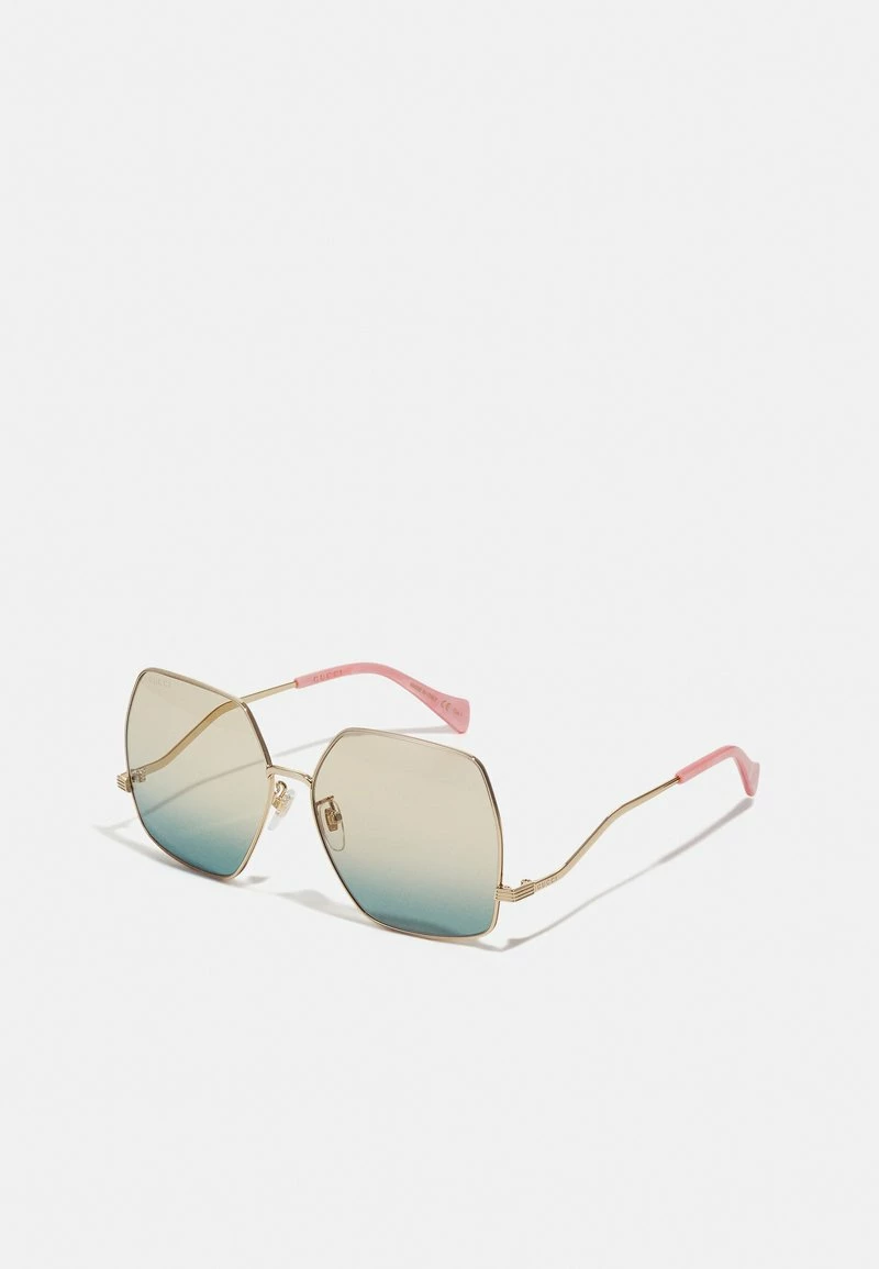 Gucci - Damen Sonnenbrille - Gold-coloured/green 3 Gucci - Damen Sonnenbrille - Gold-coloured/green