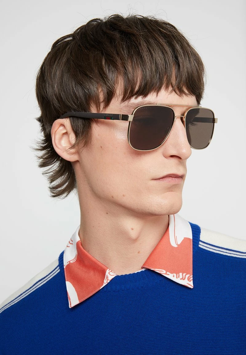 Gucci - Unisex Sonnenbrille - Gold/brown 4 Gucci - Unisex Sonnenbrille - Gold/brown – Bild 2