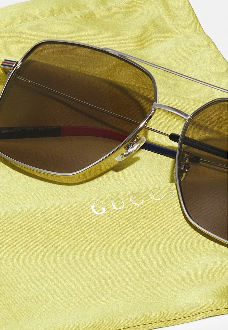 Gucci UNISEX - Sonnenbrille - Silver-coloured/brown 5 Gucci UNISEX - Sonnenbrille - Silver-coloured/brown – Bild 3
