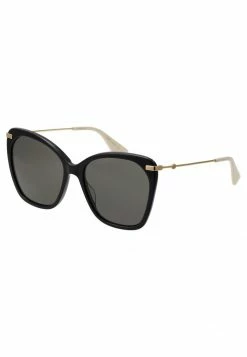 Gucci - Damen Sonnenbrille - Black/gold-coloured/grey -Günstiges Gucci || Knirps Geschäft f1e91f05f1414dbbbd43e4bd8b2b8485