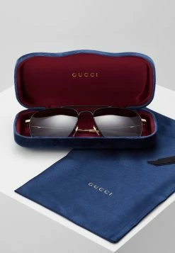 Gucci Sonnenbrille - Black/gold-coloured/blue - Unisex -Günstiges Gucci || Knirps Geschäft f22f8c40fc7c4036ab8175b5a7492a36