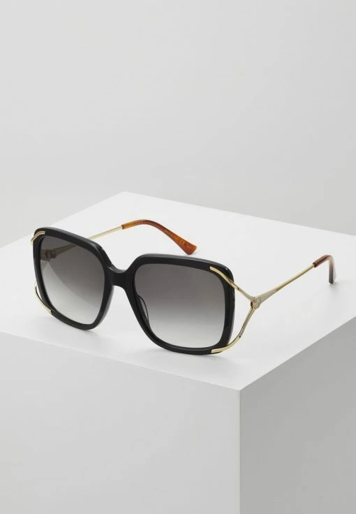 Gucci - Damen Sonnenbrille - Black/gold/grey -Günstiges Gucci || Knirps Geschäft fbf85068cbff4a70b6fa4e3073d6aae7